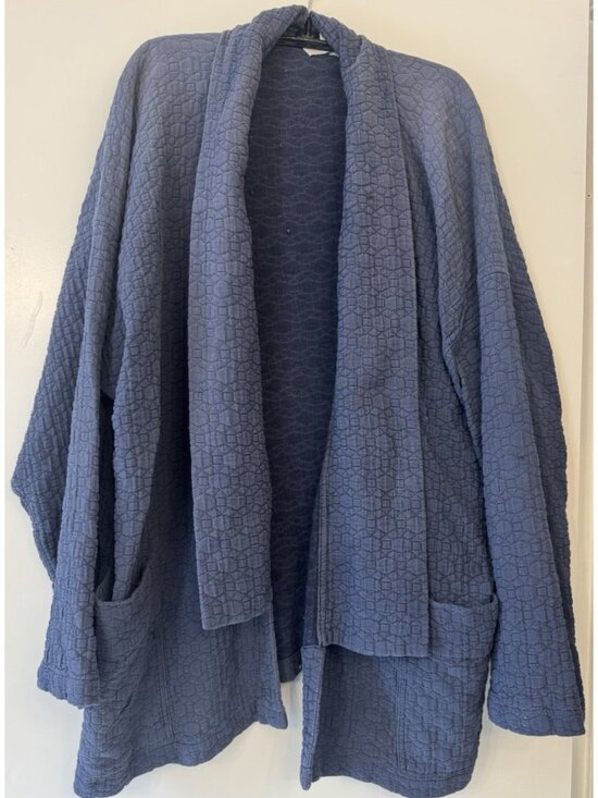 The Great Eros Anya Kimono Open Jacket BLUE Lagenlook Boho Romantic Loungewear - Picture 2 of 9